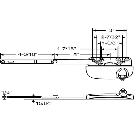 Strybuc Split Arm Casement Operator 36-411-3E